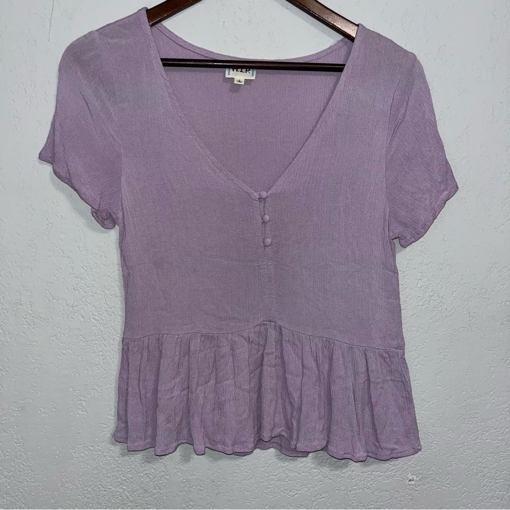 HIP Pastel Purple Short Sleeve Top - Picture 2 of 7